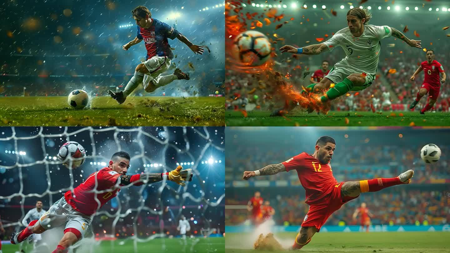 场上战术交锋！足球赛事精彩瞬间！